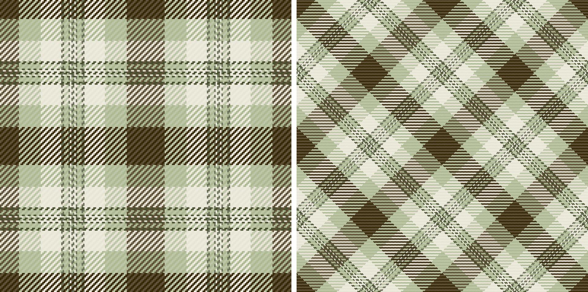 Textile texture plaid of vector check fabric with a seamless tartan pattern background. Set in nature colors for book cover design ideas.