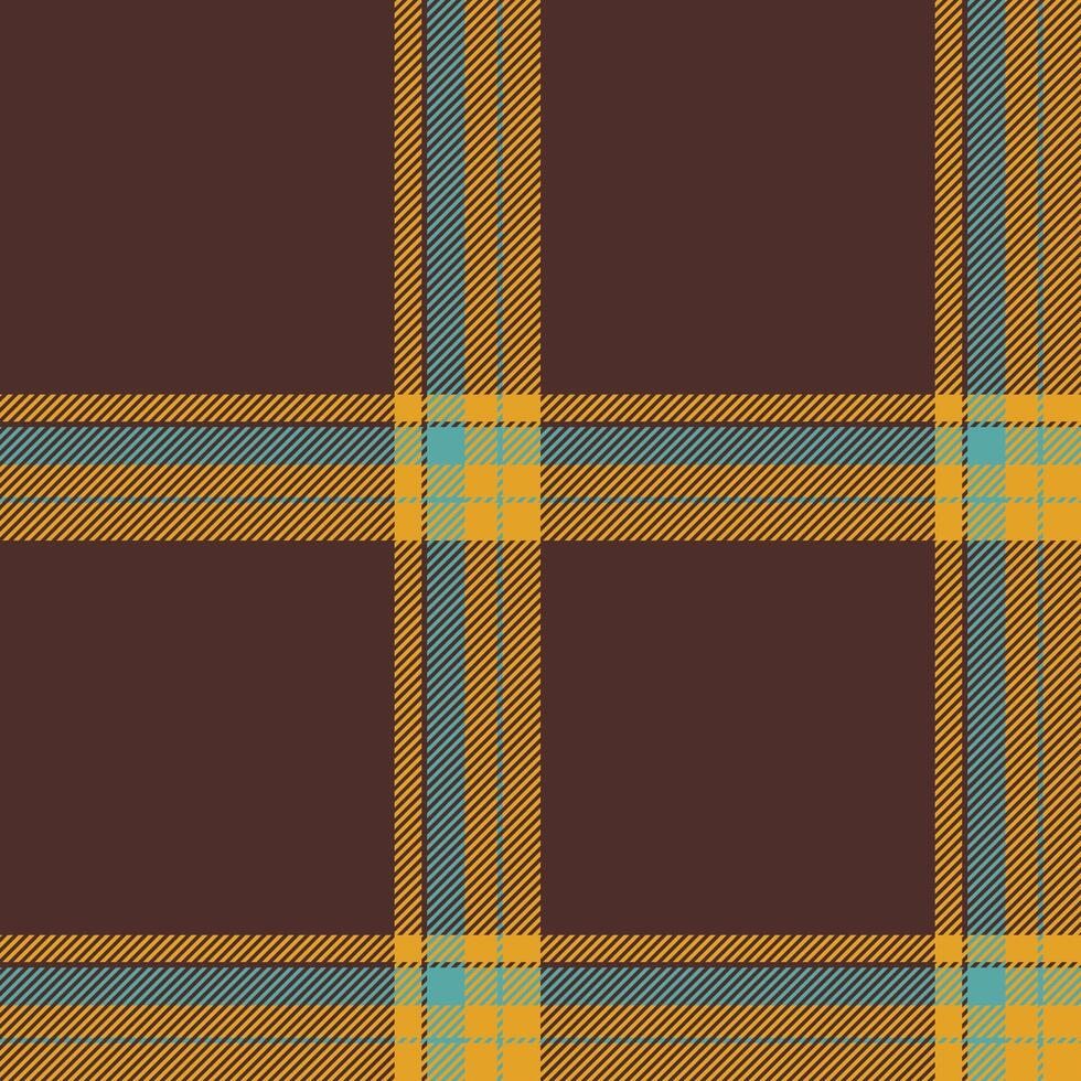 Plaid seamless pattern. Check fabric texture. Vector textile print.