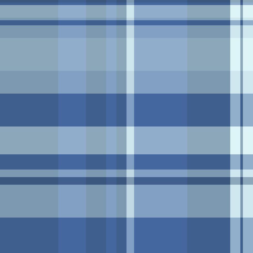 Quality texture vector fabric, fade pattern textile check. Punk seamless tartan background plaid in blue and pastel colors.