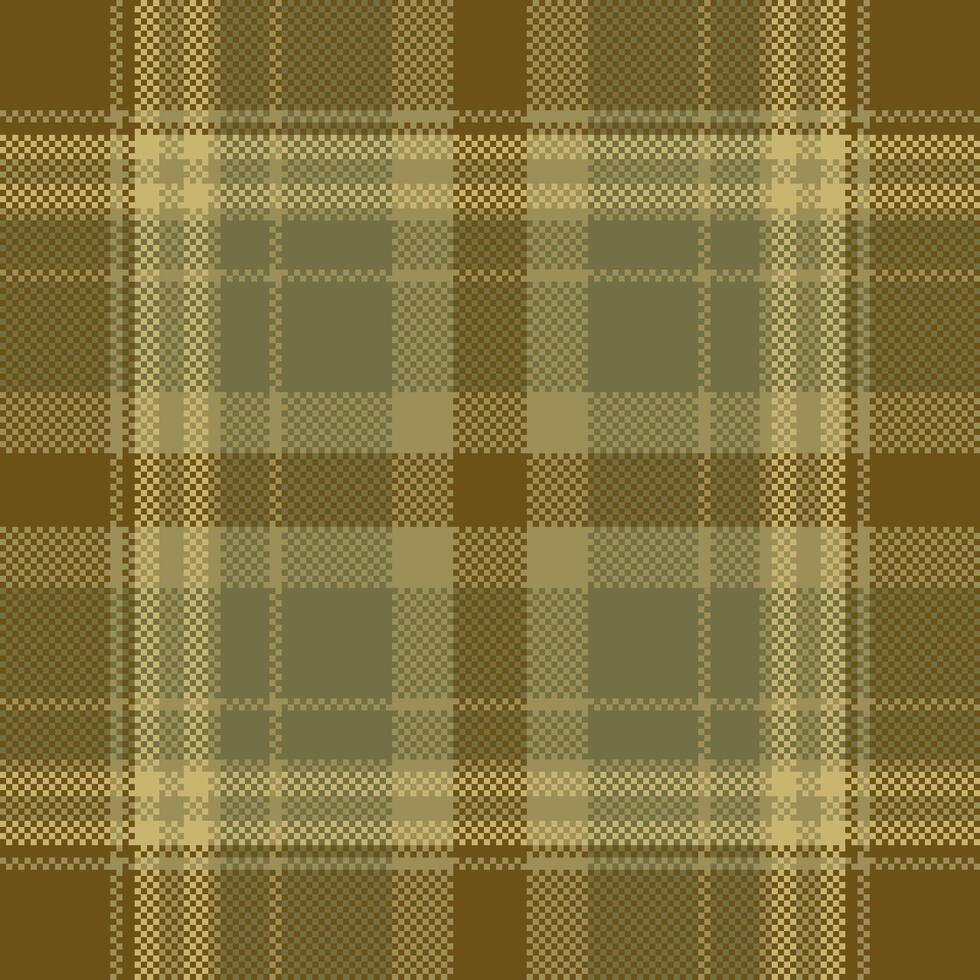 Pixel background vector design. Modern seamless pattern plaid. Square texture fabric. Tartan scottish textile. Beauty color madras ornament.