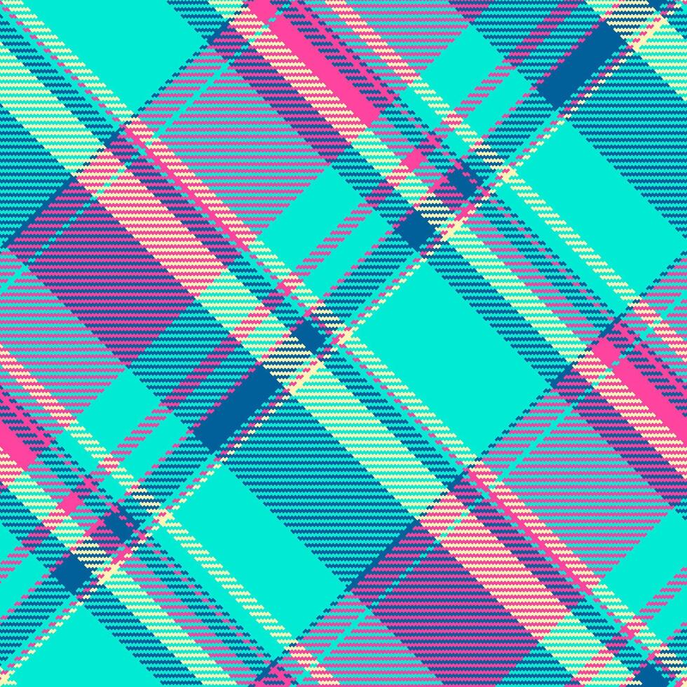 Check pattern seamless of fabric plaid background with a vector textile tartan texture.