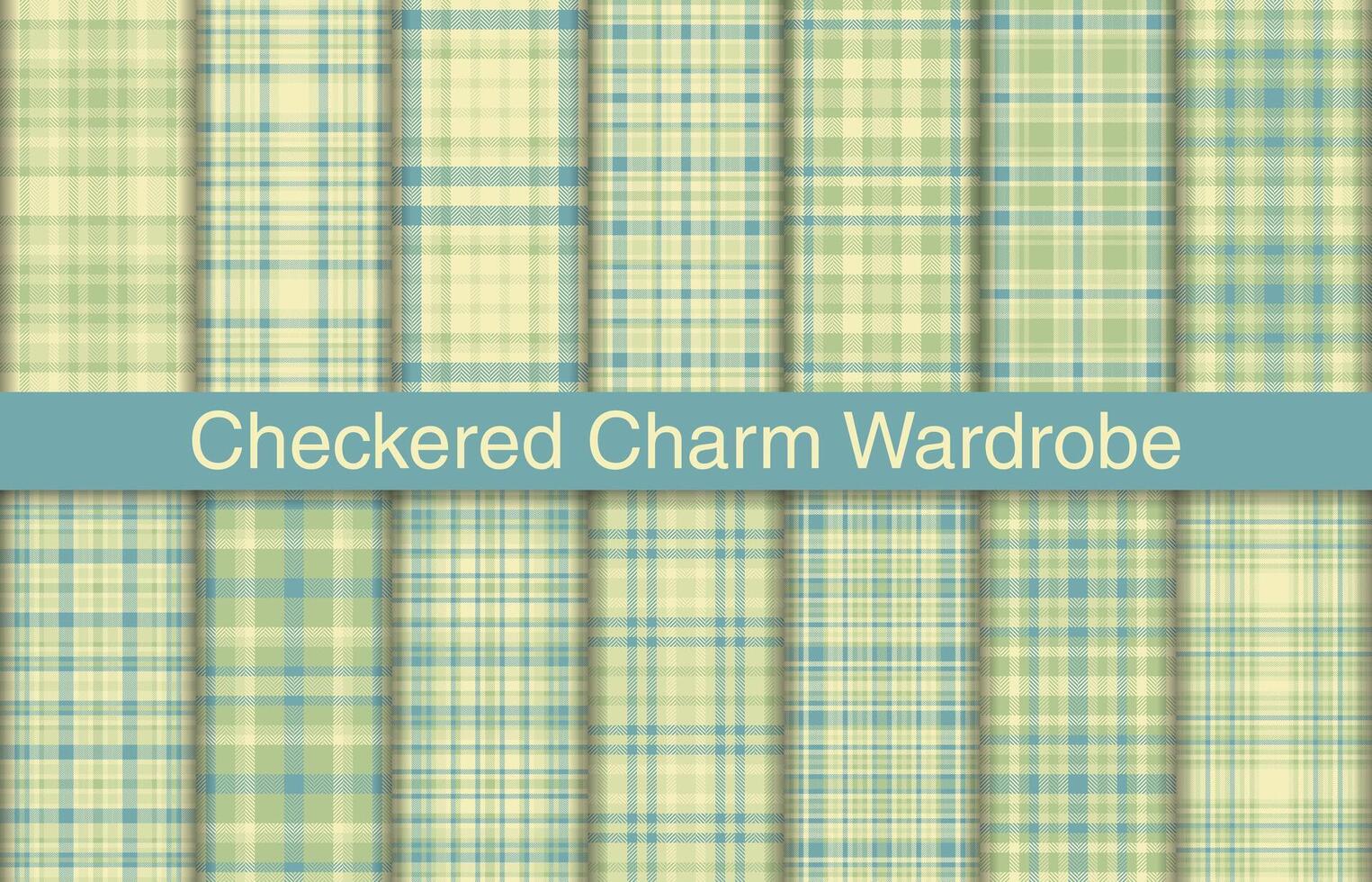 Charm plaid bundles, textile design, checkered fabric pattern for shirt, dress, suit, wrapping paper print, invitation and gift card. vector