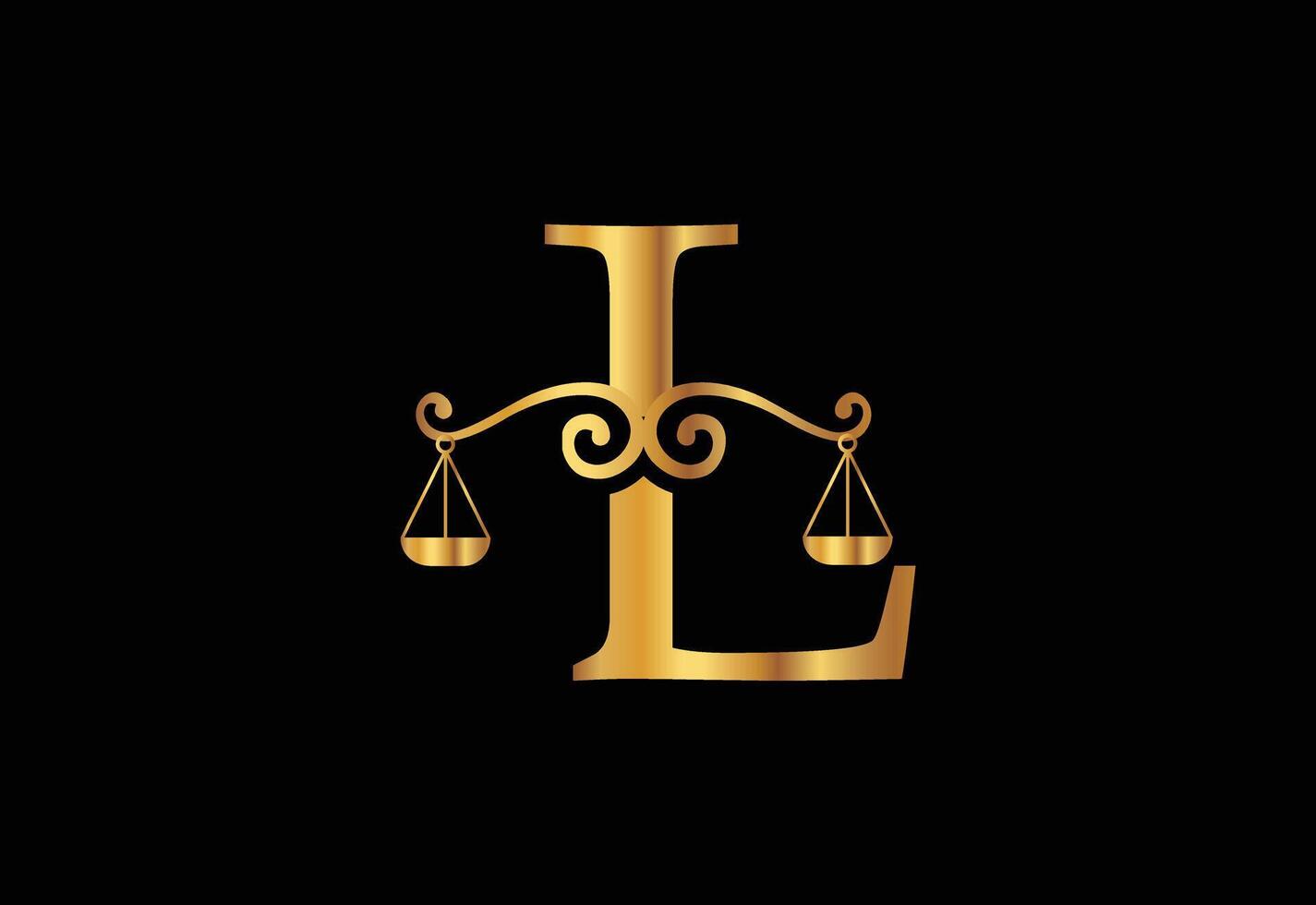 Low firm logo with latter L vector template, Justice logo, Equality, judgement logo vector illustration