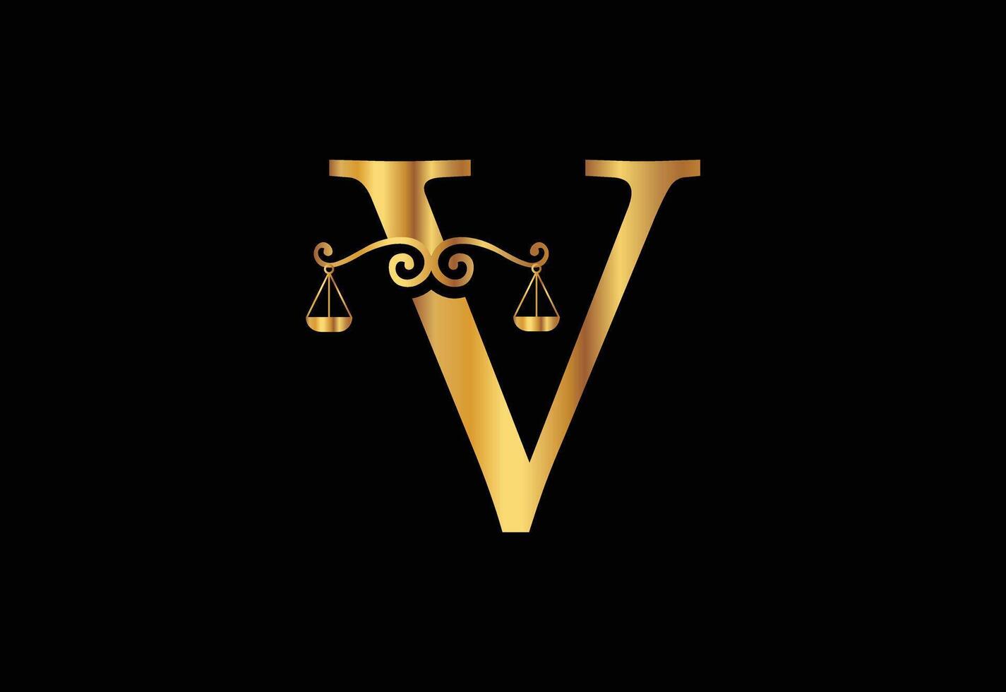 Low firm logo with latter V vector template, Justice logo, Equality, judgement logo vector illustration