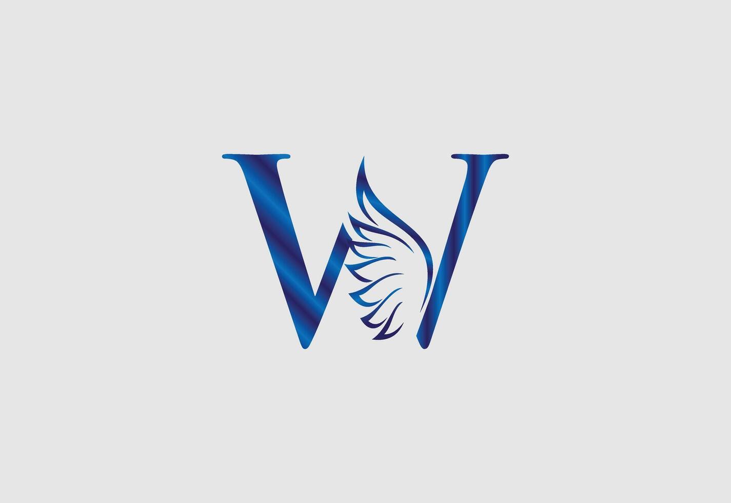 W letter logo design and monogram logo design vector