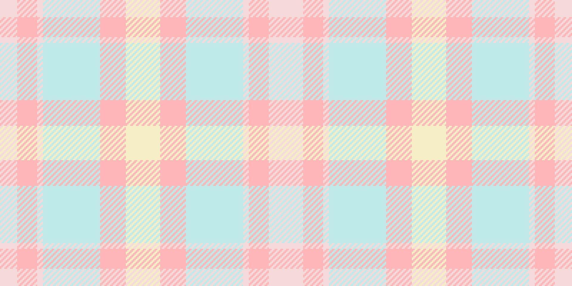 Thin tartan check vector, window fabric plaid textile. Christmas pattern texture seamless background in light color. vector