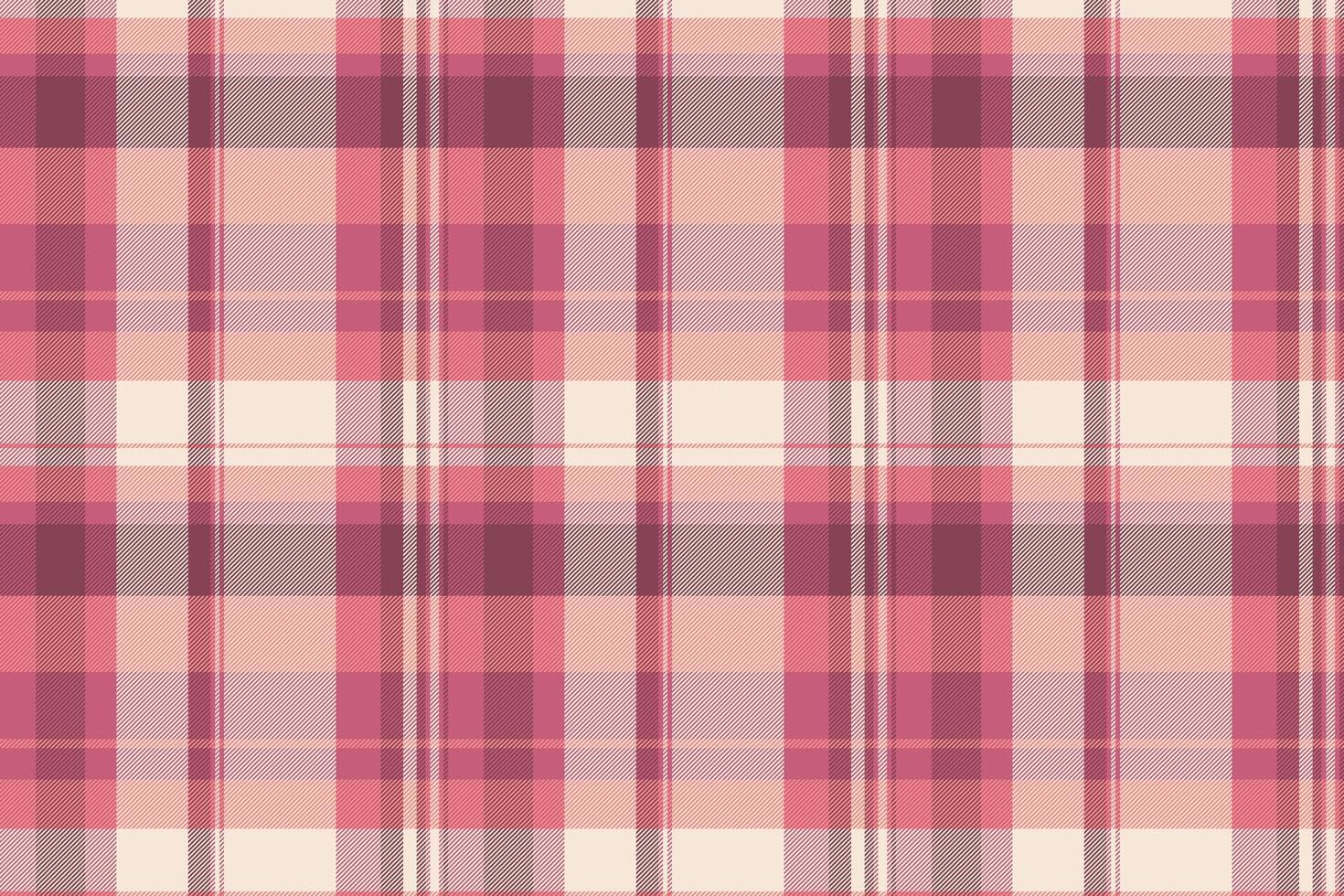 Check textile pattern of fabric texture plaid with a background seamless vector tartan.