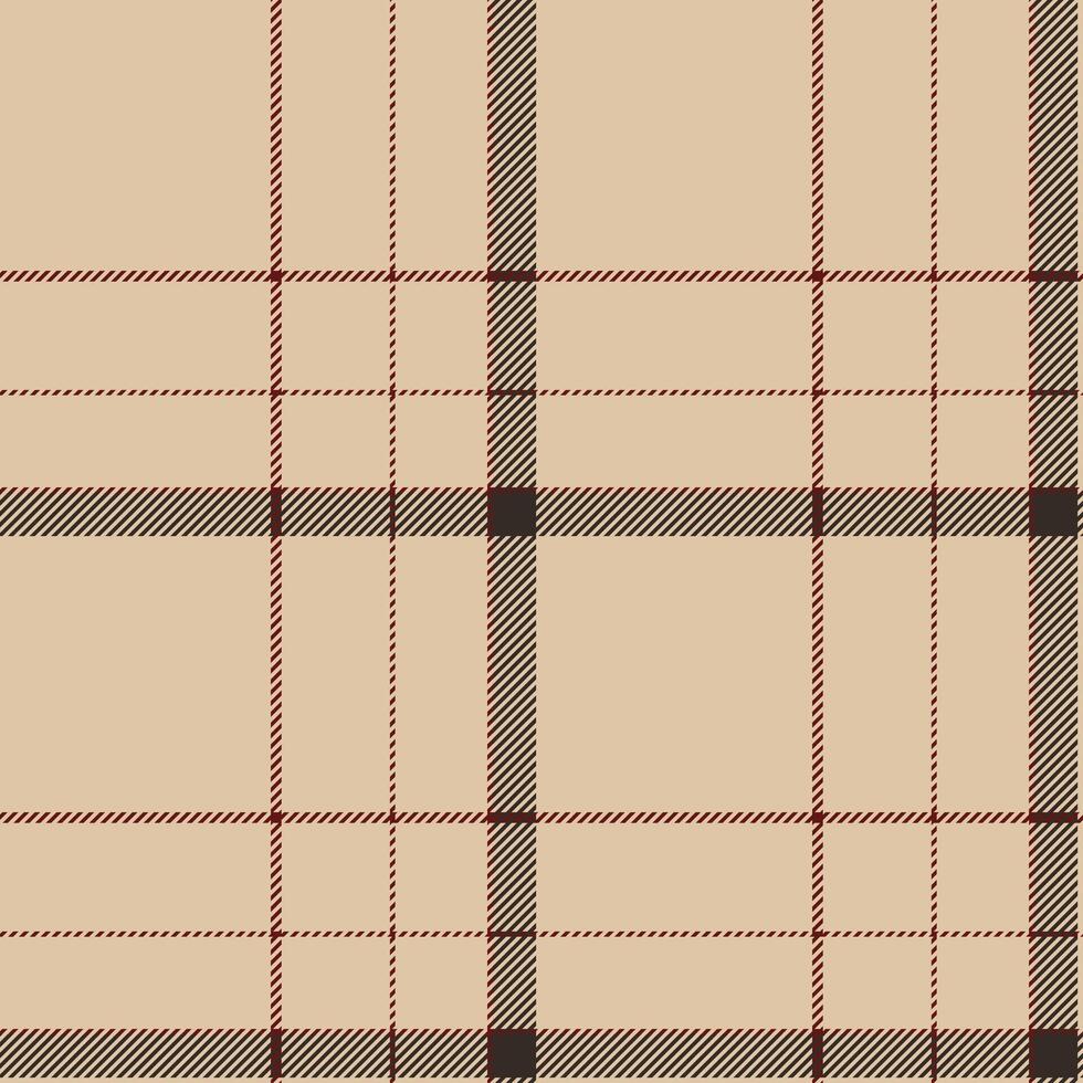 Plaid seamless pattern. Check fabric texture. Vector textile print.