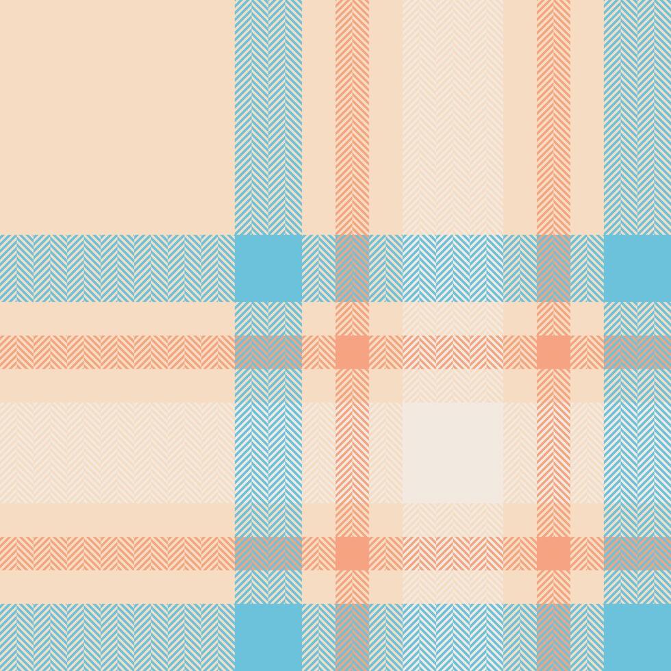 Plaid check pattern. Seamless fabric texture. Tartan textile print. vector