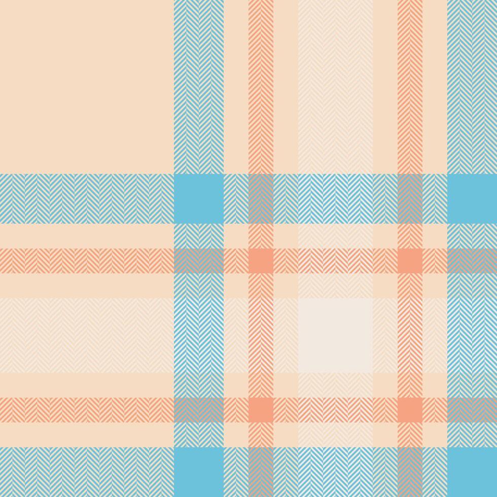 Plaid check pattern. Seamless fabric texture. Tartan textile print. vector