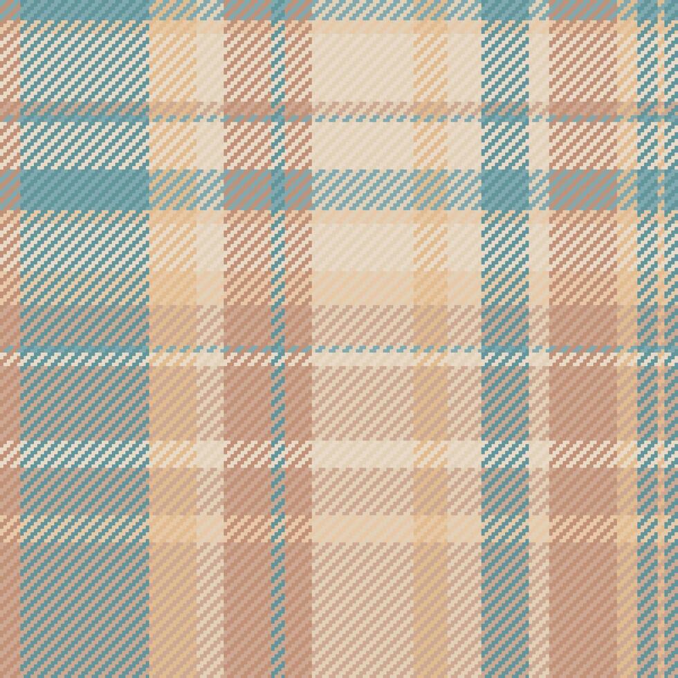 Choice pattern plaid textile, thanksgiving texture background fabric. Best tartan check seamless vector in light and orange colors.