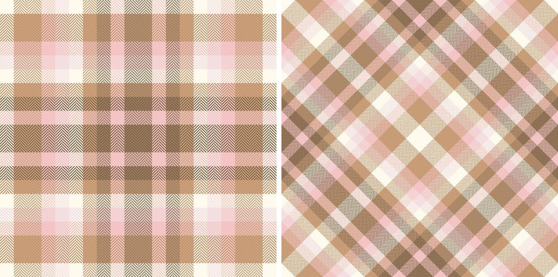 Background texture pattern of seamless plaid fabric with a tartan vector check textile.