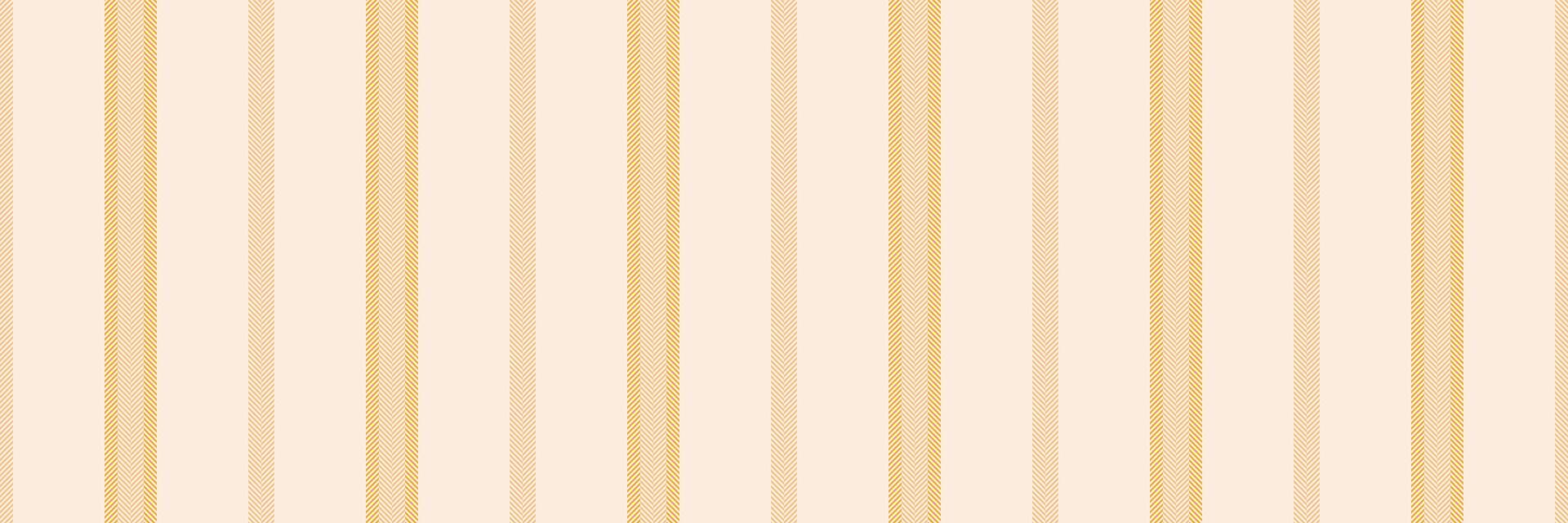 diciembre vertical raya tela, Reino textura sin costura líneas. prenda modelo textil antecedentes vector en ligero y naranja colores.