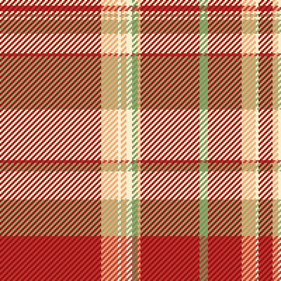 Seamless vector check of texture fabric pattern with a plaid tartan textile background.