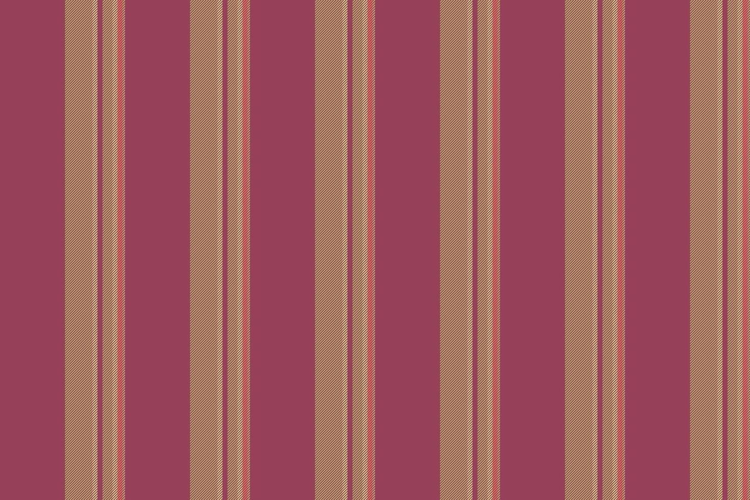 Fiesta lines textile fabric, commercial seamless background stripe. Slim pattern texture vector vertical in red and dark khaki colors.