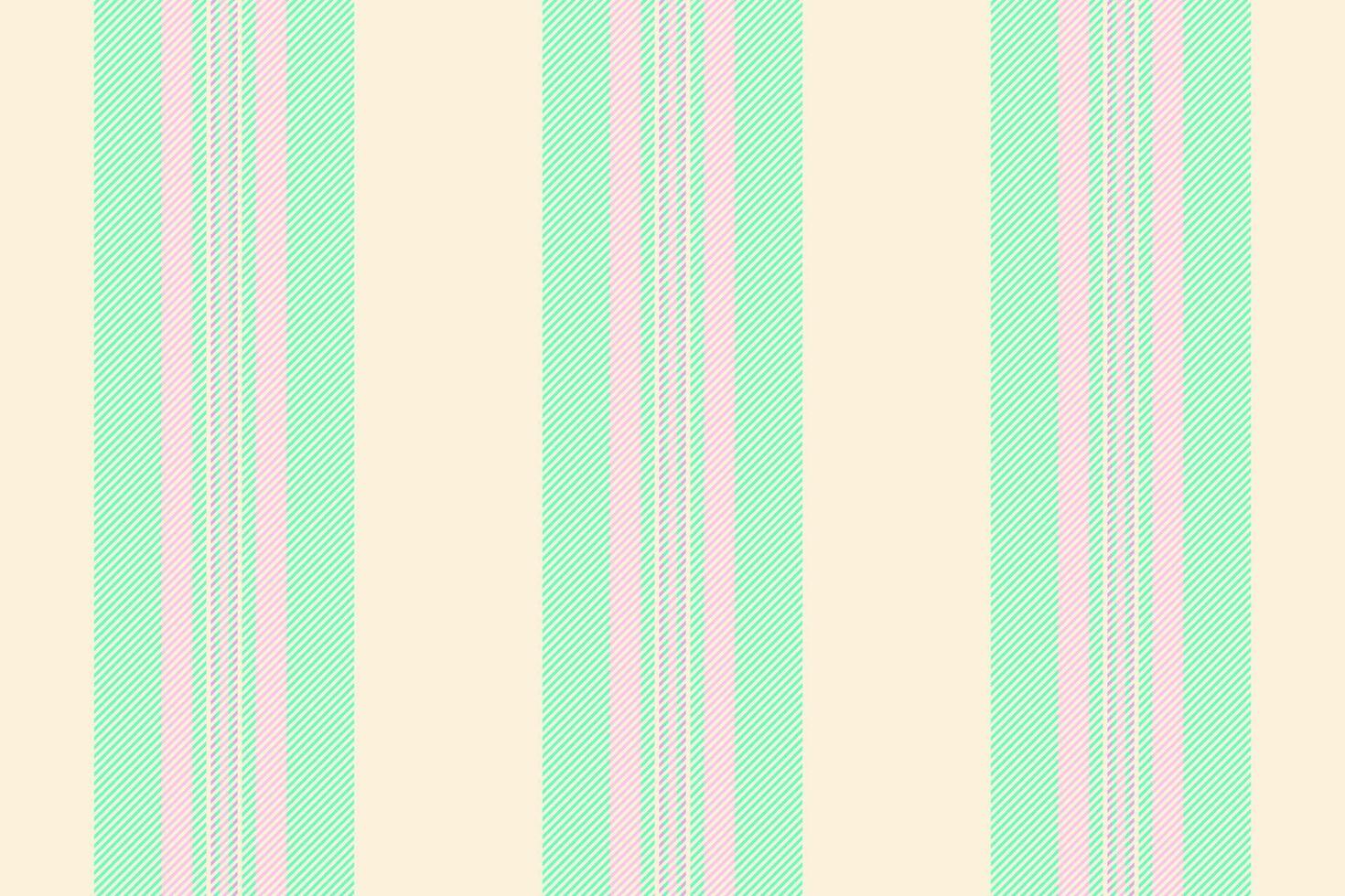 20s texture textile fabric, november seamless stripe pattern. Duvet background vector lines vertical in light and mint colors.