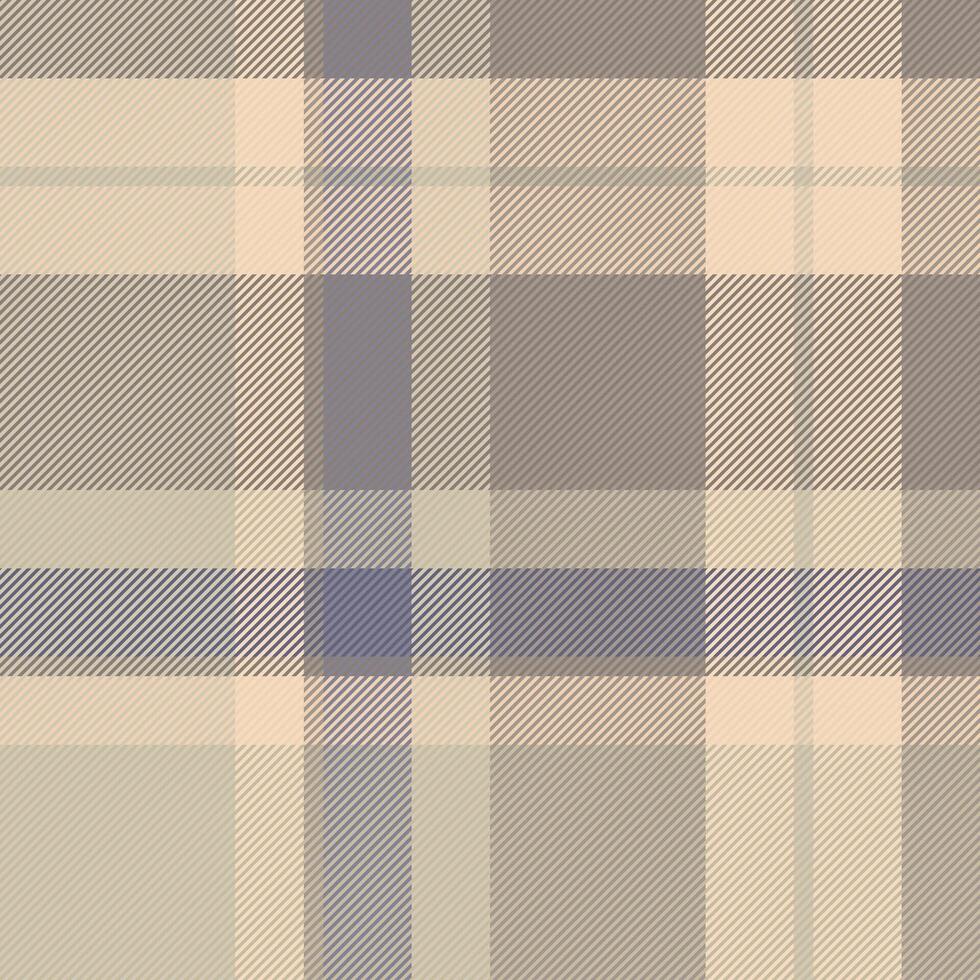 Large tartan texture pattern, intricate fabric seamless vector. Suite plaid textile background check in pastel and light colors. vector