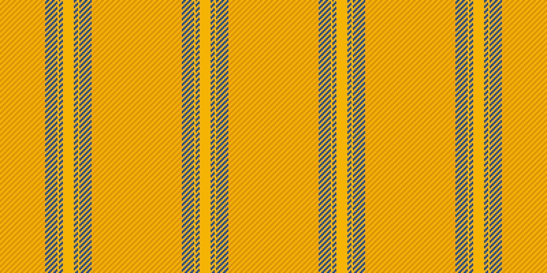 Internet fabric textile background, ornament pattern lines seamless. Clothes stripe vertical vector texture in bright and amber colors.