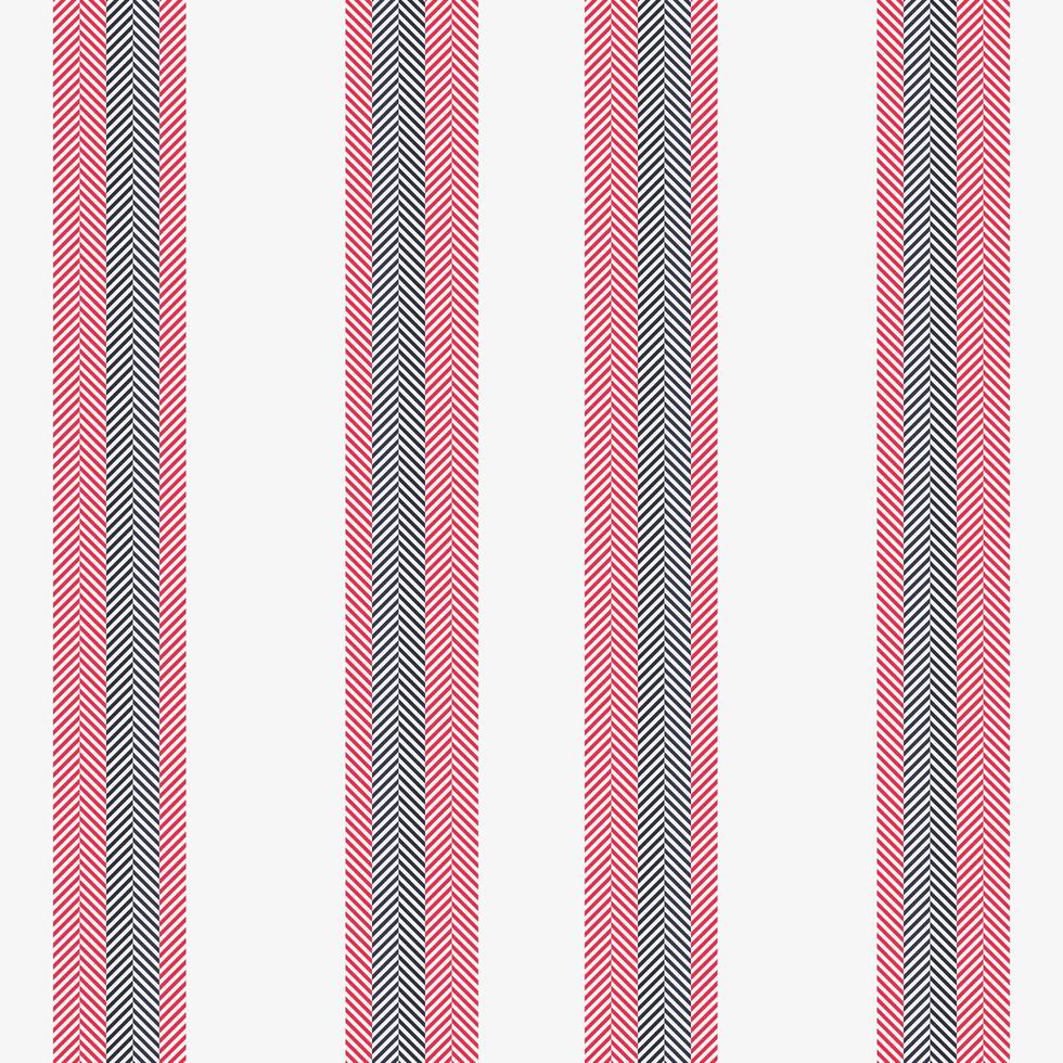 India stripe texture lines, mature pattern vector textile. Vertical vertical seamless background fabric in white and red colors.