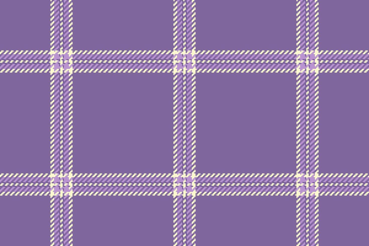Textile fabric plaid of seamless check pattern with a tartan vector background texture.
