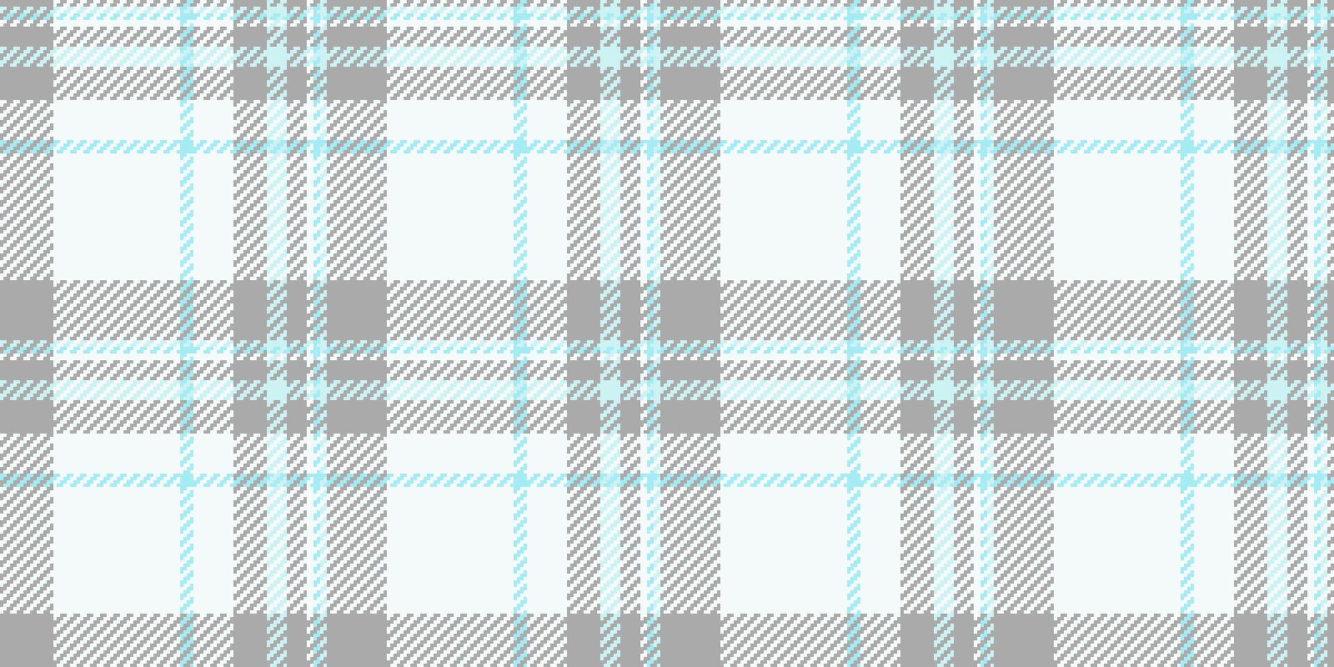 Stroke pattern fabric vector, 1970s tartan texture seamless. Close up check textile background plaid in white and dark gray colors. vector