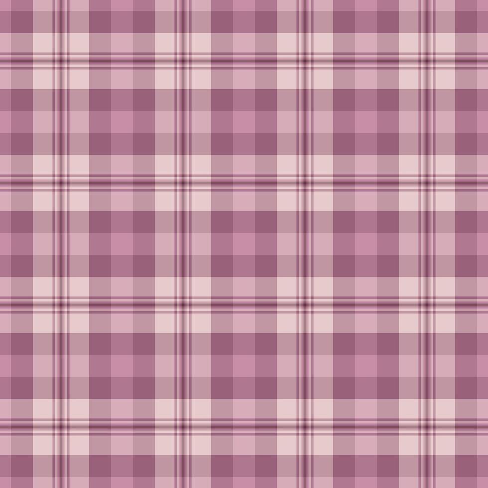 Cell pattern textile tartan, tough fabric background seamless. Revival texture vector plaid check in pink and pastel colors.