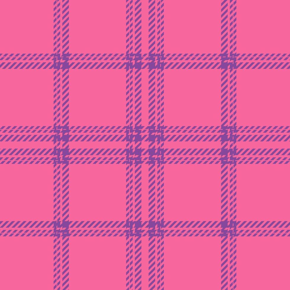Plaid seamless pattern. Check fabric texture. Vector textile print.