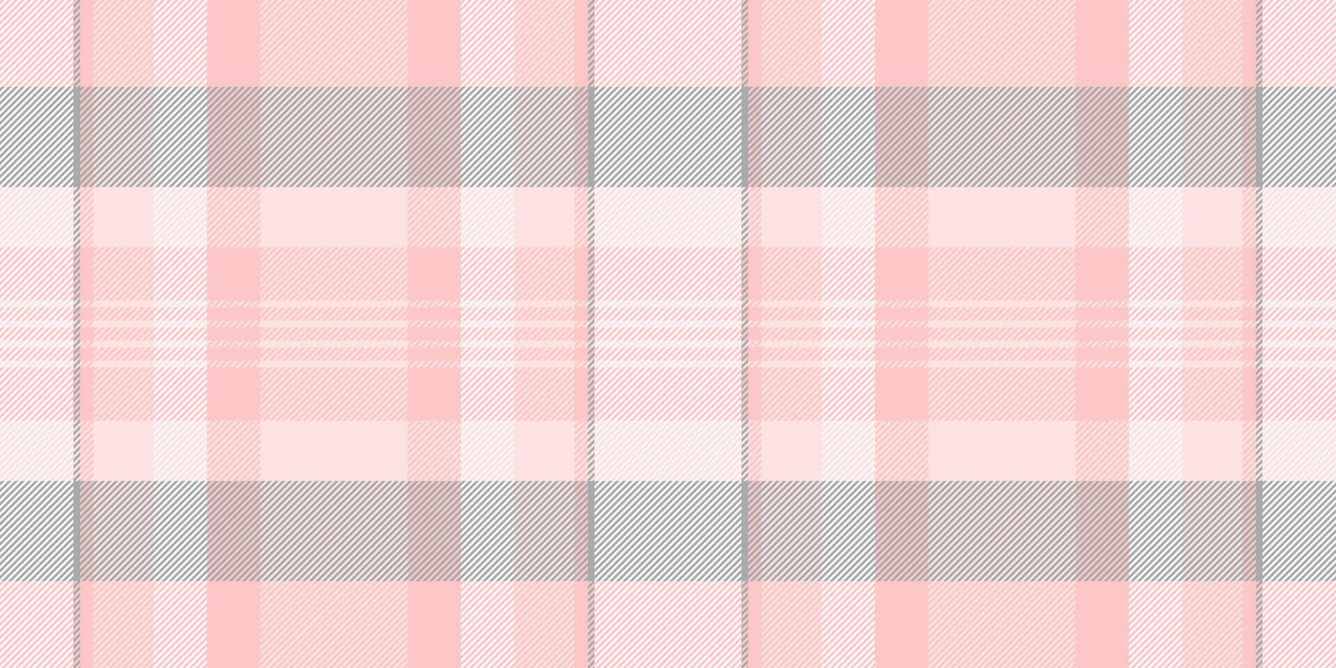 Vibrant background seamless tartan, beautiful plaid textile vector. Revival fabric check pattern texture in light and misty rose colors. vector