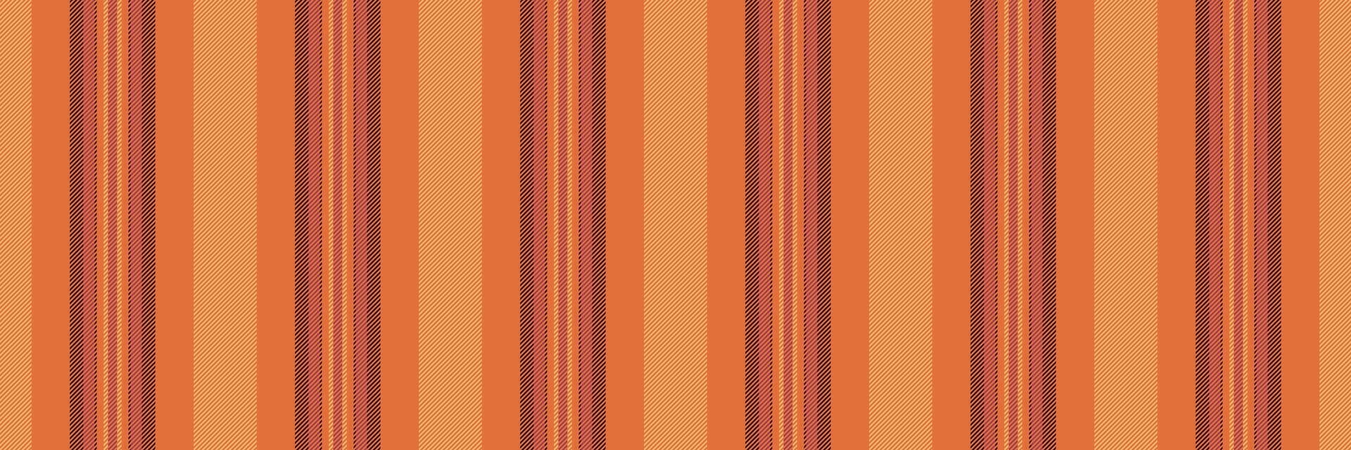 Christmas ornament seamless vector textile, fibre stripe vertical pattern. Fashioned texture lines fabric background in orange and dark colors.