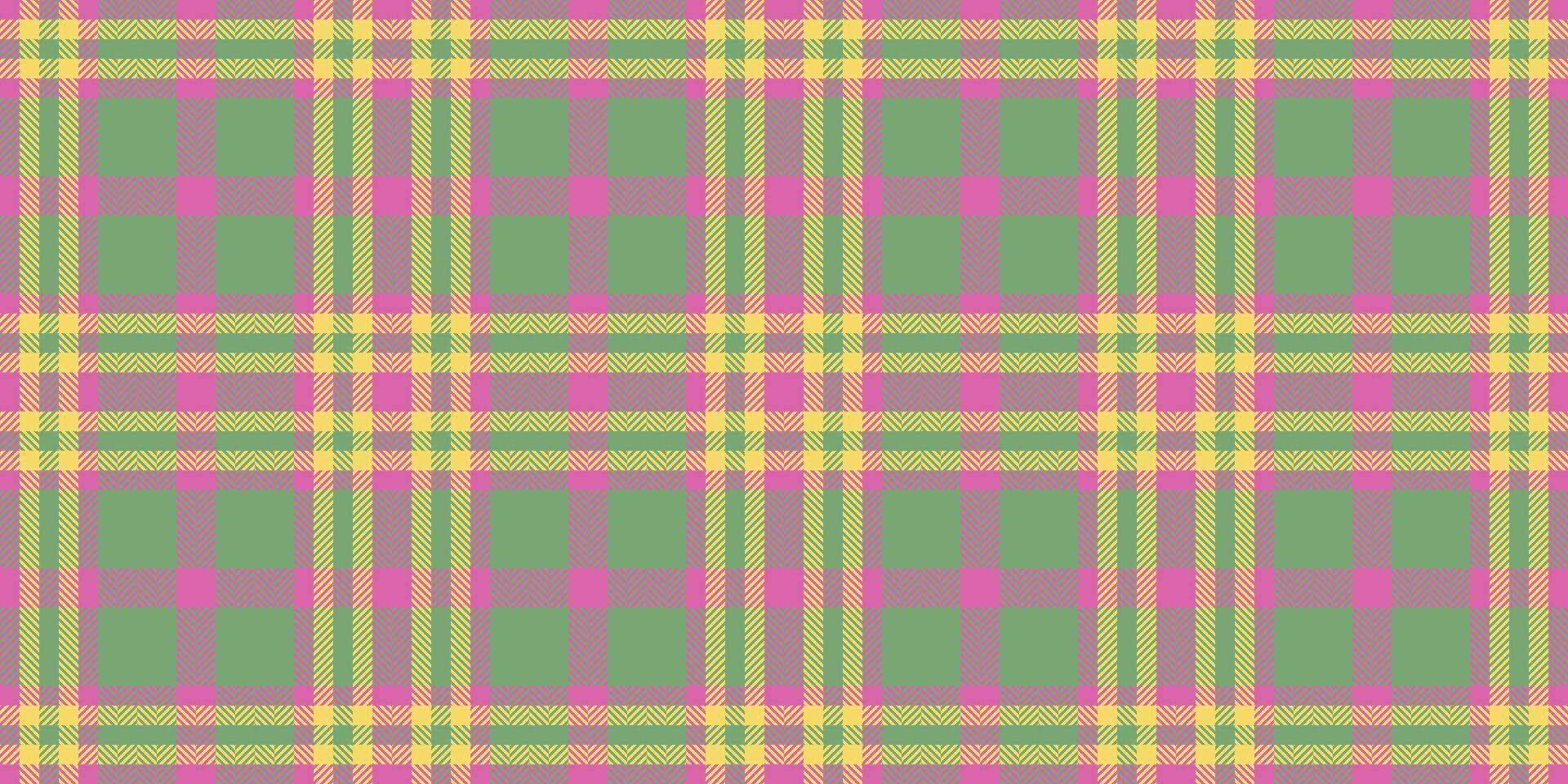 Comfortable seamless vector pattern, softness tartan textile texture. Femininity background fabric plaid check in green and pink colors.