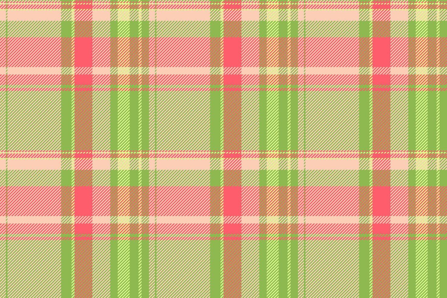 Ireland textile pattern vector, scratched fabric seamless background. Tissue plaid check tartan texture in green and light colors. vector