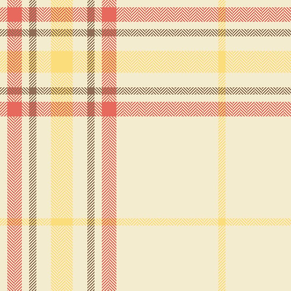 Plaid check pattern. Seamless fabric texture. Tartan textile print. vector