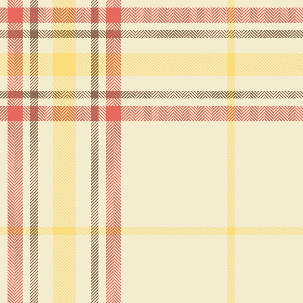 Plaid check pattern. Seamless fabric texture. Tartan textile print. vector