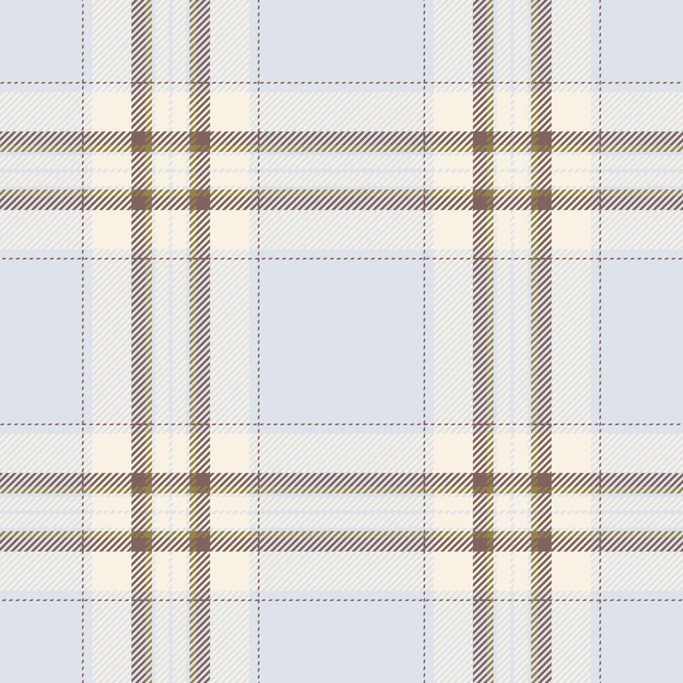 Plaid seamless pattern. Check fabric texture. Vector textile print.