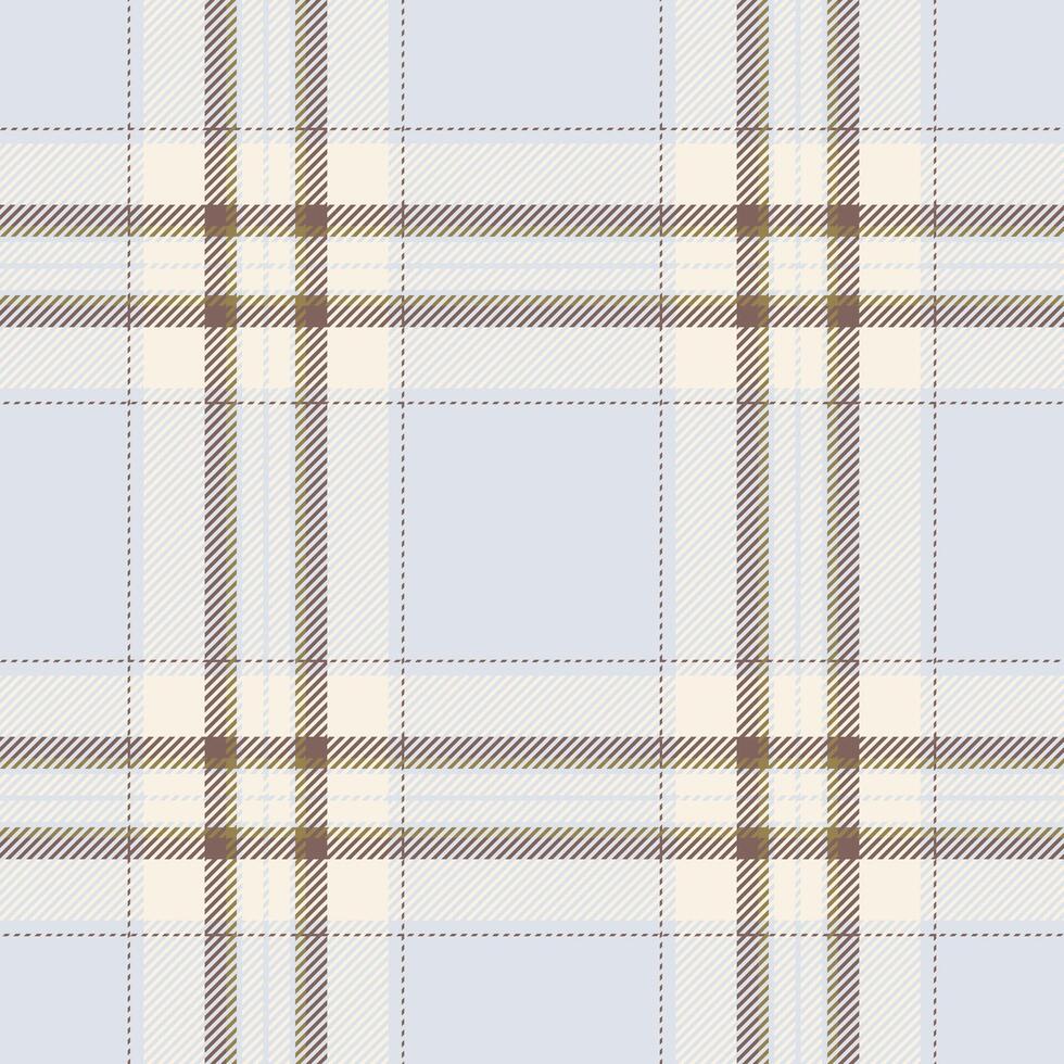 Plaid seamless pattern. Check fabric texture. Vector textile print.