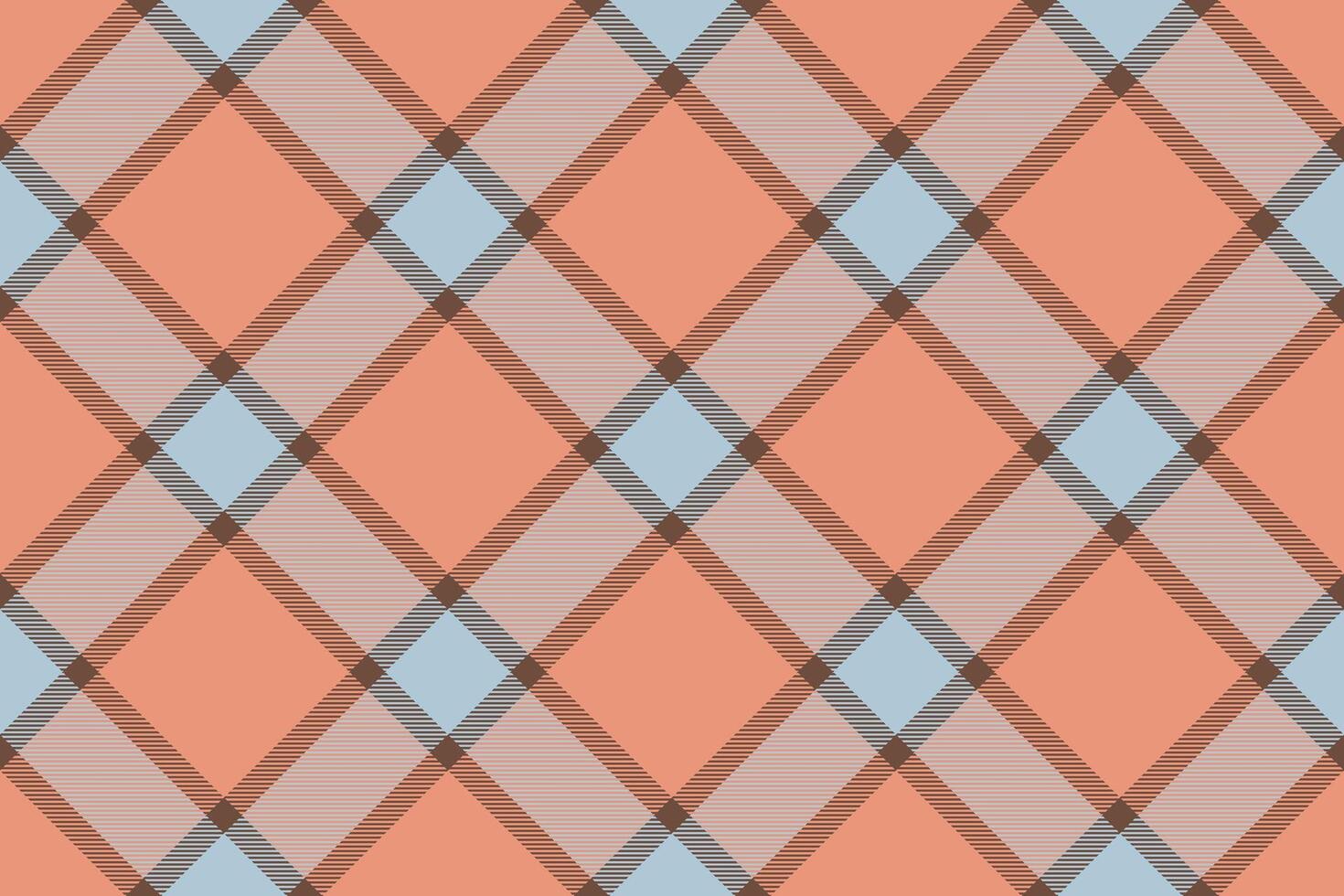 Tartan plaid background, diagonal check seamless pattern. Vector fabric texture for textile print, wrapping paper, gift card, wallpaper.