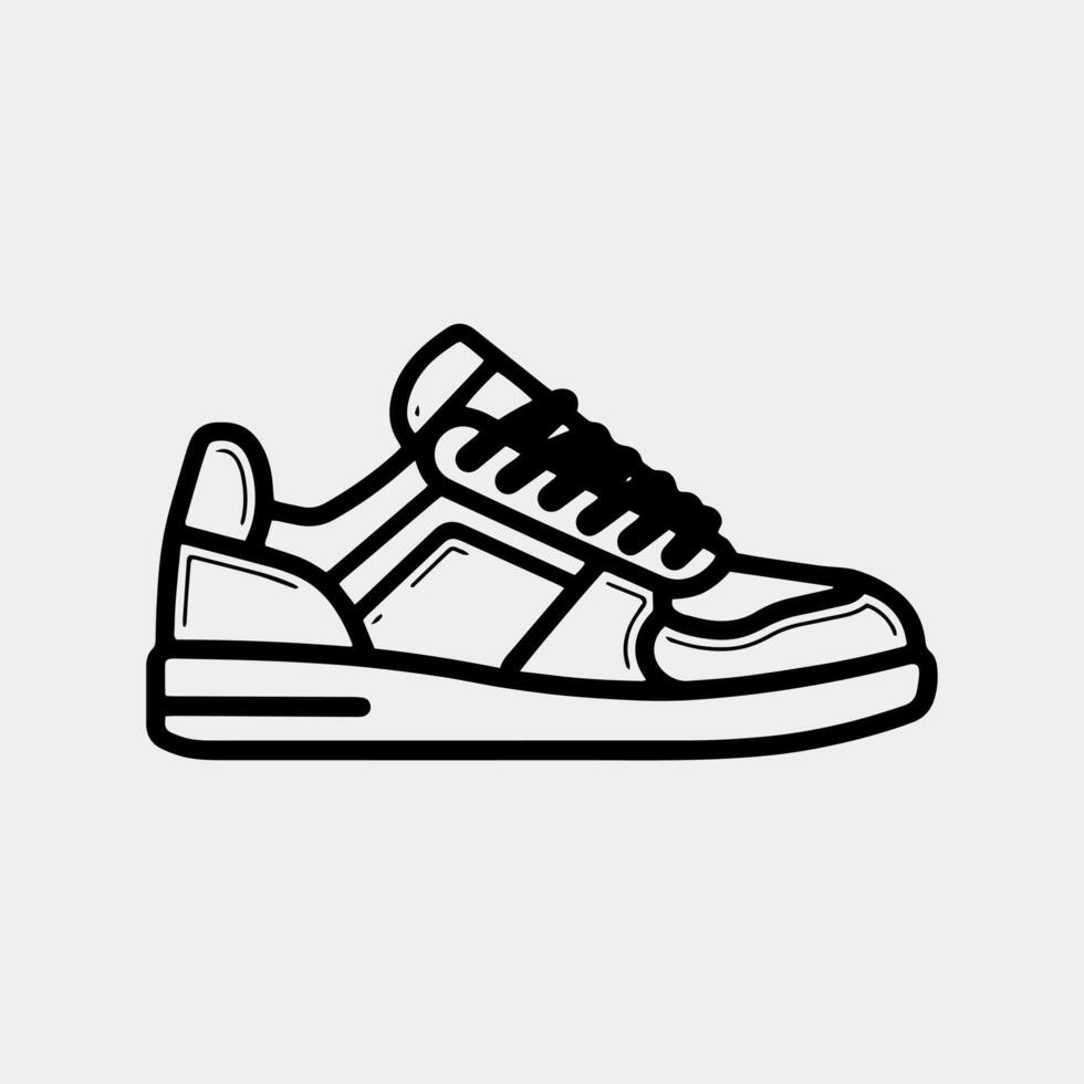 zapatillas icono vector ilustración aislado en blanco