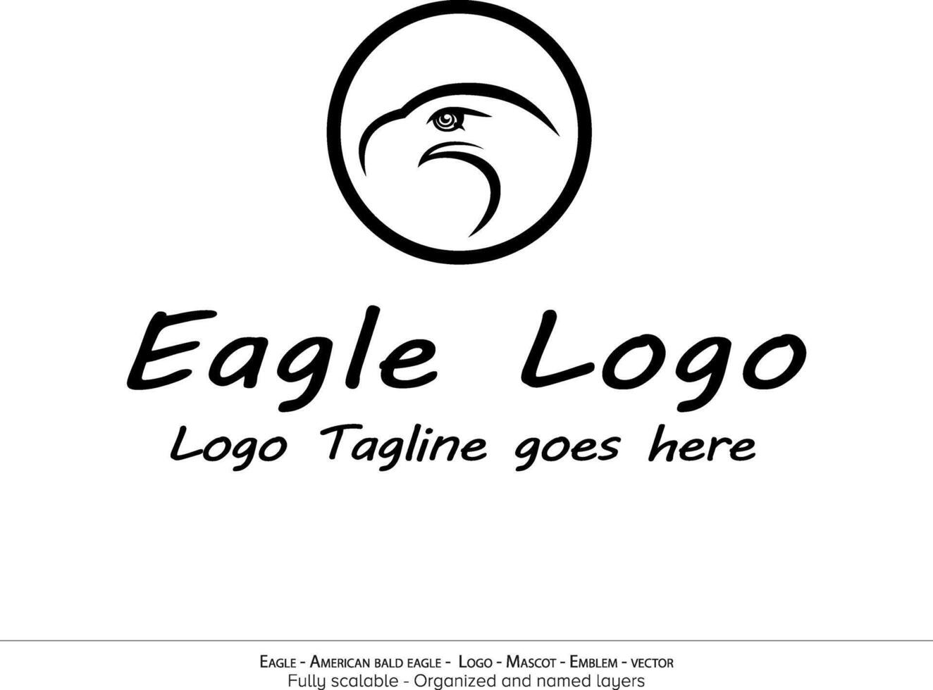 Eagle Logo, Flying Bird Emblem. dove mascot. American Bald Eagle silhouette logo. Minimal design, minimalistic logo vector