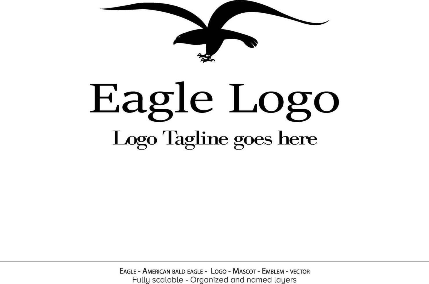 águila logo, volador pájaro emblema. paloma mascota. americano calvo águila silueta logo. mínimo diseño, minimalista logo vector