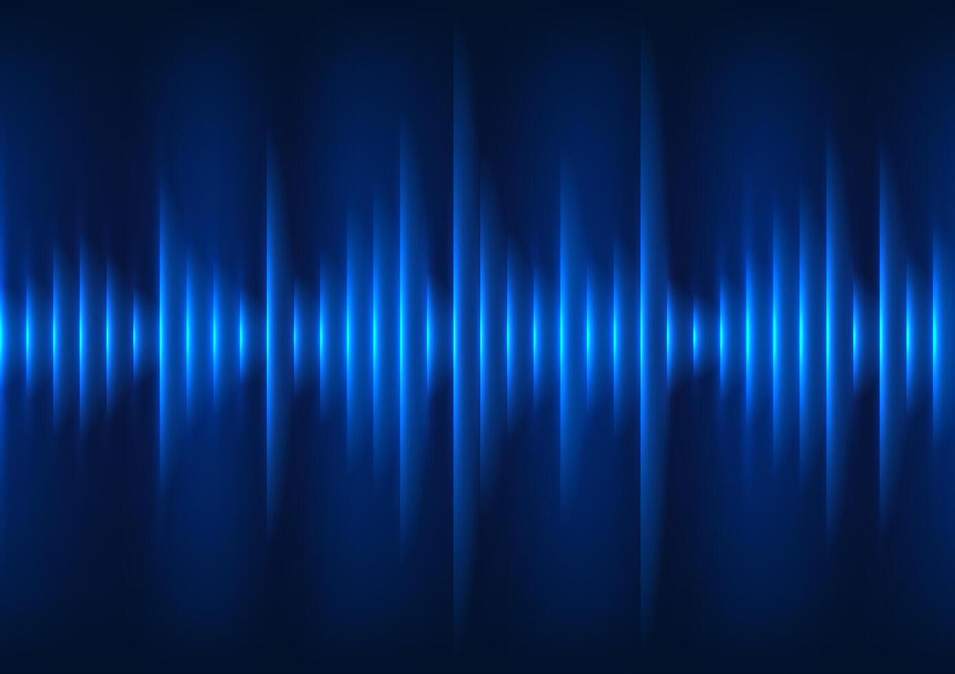 Sound wave technology background, Lines arranged as sound waves that spread out. Concept of converting vibrational energy into sound waves. vector