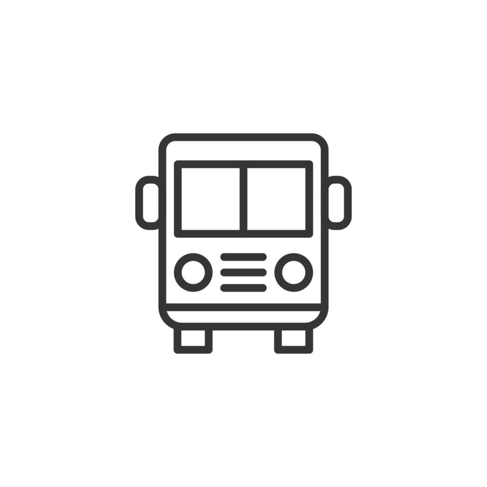 bus station outline icon pixel perfect for website or mobile app vector