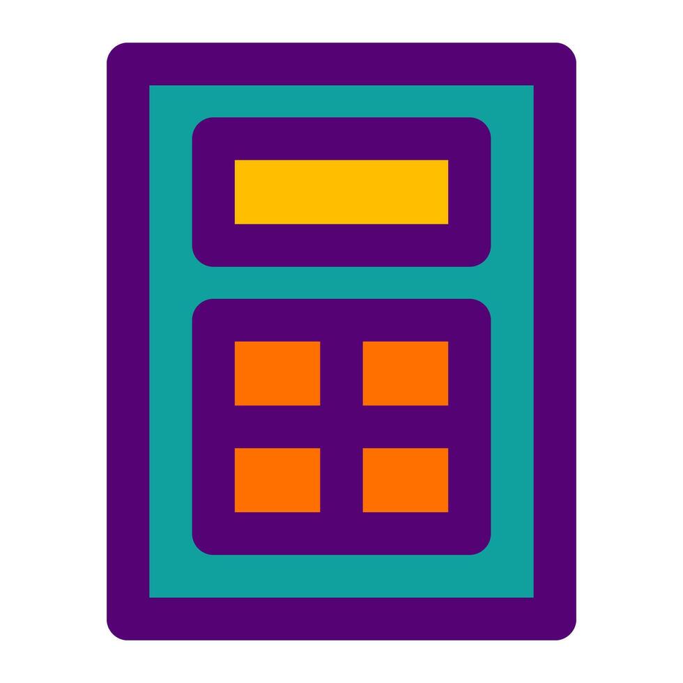 calculating of education fill icon collections vector