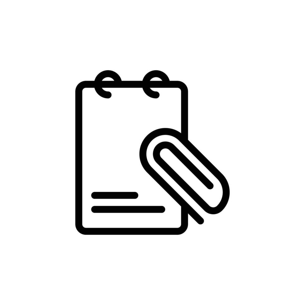 attachment icon or logo design isolated sign symbol vector illustration - high quality line style vector icon
