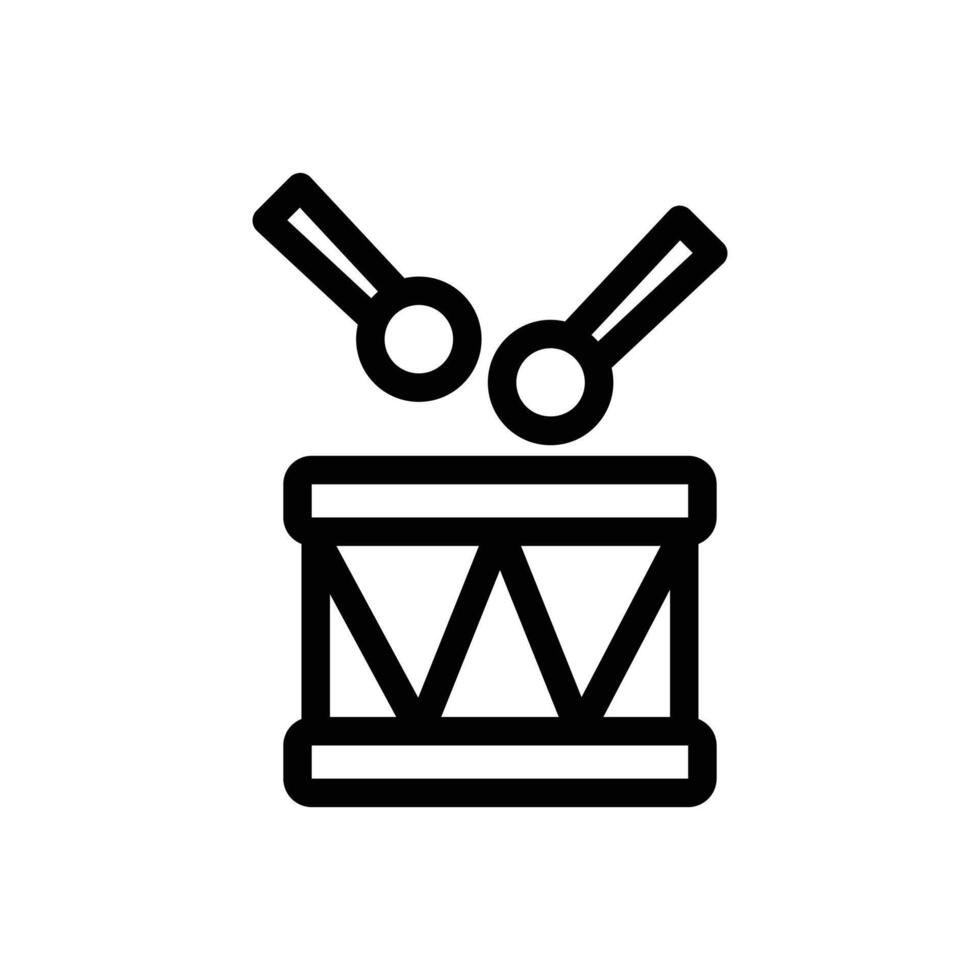 tambor icono o logo diseño aislado firmar símbolo vector ilustración - alto calidad línea estilo vector icono