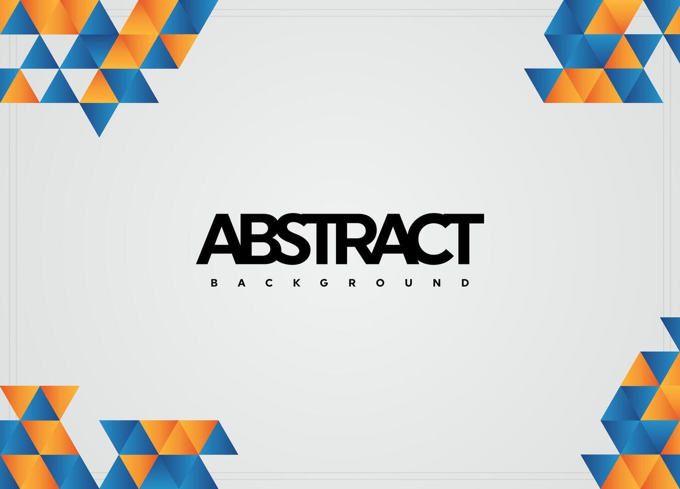Abstract orange and blue triangle vector Background design illustration.