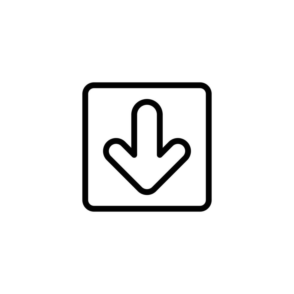 drop down icon or logo design isolated sign symbol vector illustration - high quality line style vector icon