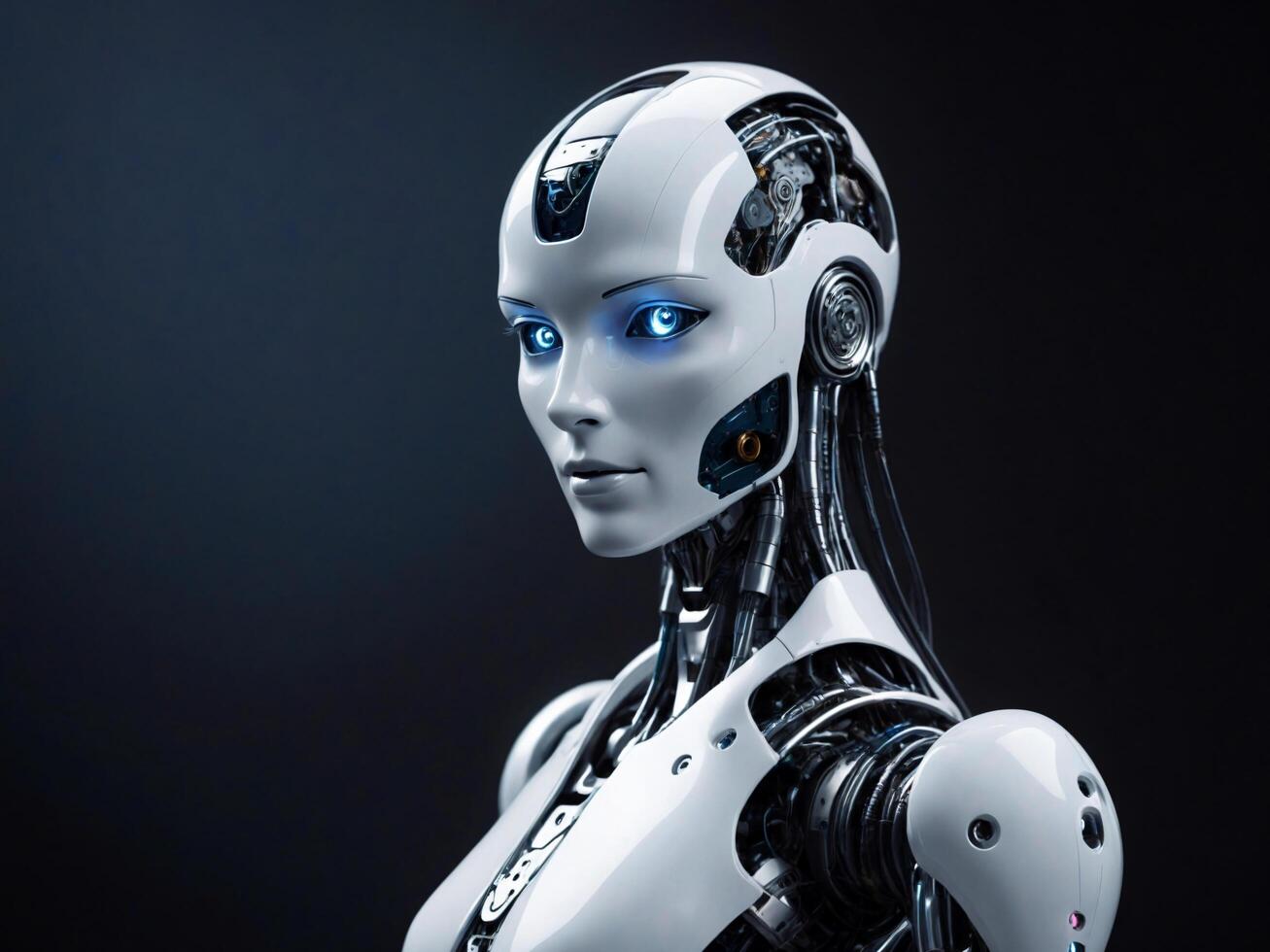 AI generated Cybernetic Robotics Merging AI and HumanMachine Interaction AI Generated photo
