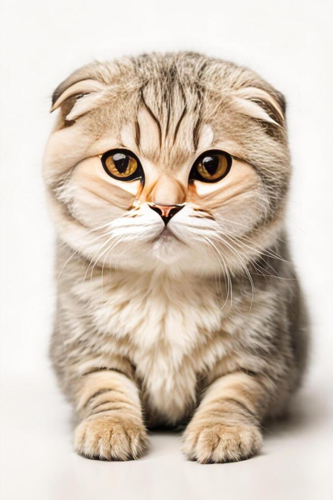 AI generated Nice Looking of Scottish Fold Cat photo