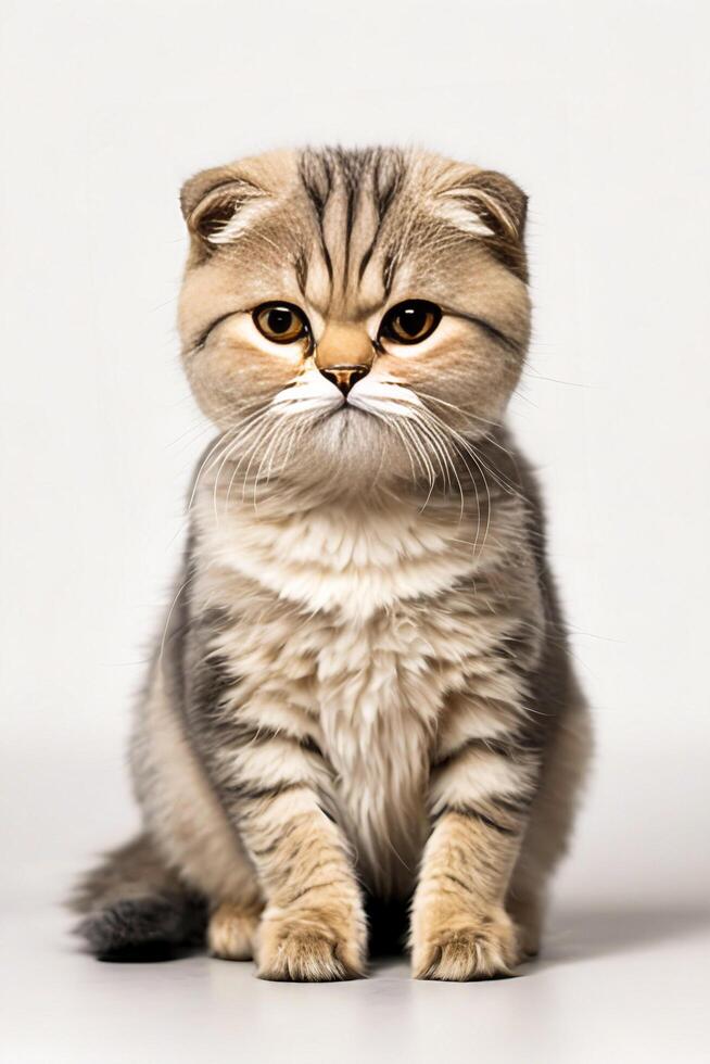 AI generated Nice Looking of Scottish Fold Cat photo