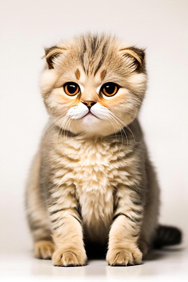 AI generated Nice Looking of Scottish Fold Cat photo